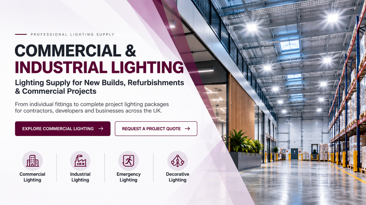 Commercial and industrial lighting supply