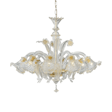 Load image into Gallery viewer, RIALTO SP | Classical Clear Amber &amp; Brass Transitional Glass Chandelier Ceiling Light Fitting , 5 &amp; 8 Lights