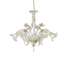 Load image into Gallery viewer, RIALTO SP | Classical Clear Amber &amp; Brass Transitional Glass Chandelier Ceiling Light Fitting , 5 &amp; 8 Lights