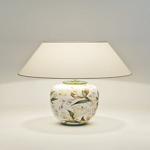 Table lamp 1-leaf LILIES - 014 K 1252 - shinychandeliers.co.uk