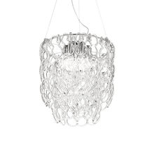 Load image into Gallery viewer, Shiny Chandeliers-ALBA-SP7-ROUND-Glass-Chrome-Ceiling-Light