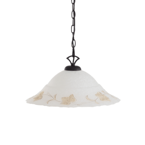 LEAF SP | Indoor Antique White Hand Painted Ceiling Pendant Light Fitting, 1 & 2 Lights