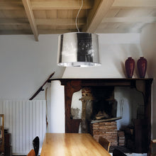 Load image into Gallery viewer, LONDON SP5 | Chrome Drum Pendant Ceiling Light Fitting, 5 Lights