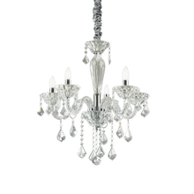 Load image into Gallery viewer, TIEPOLO SP | Clear  Glass Chandelier Ceiling Light Fitting with Crystal Droplets, 3 &amp; 5 &amp; 8 Lights