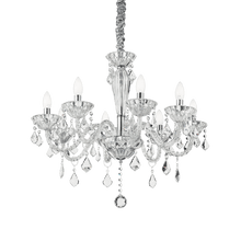 Load image into Gallery viewer, TIEPOLO SP | Clear  Glass Chandelier Ceiling Light Fitting with Crystal Droplets, 3 &amp; 5 &amp; 8 Lights