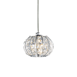 CALYPSO SP | Indoor Crystal Globe Chandelier Pendant Light Fitting, 1 & 5 Lights