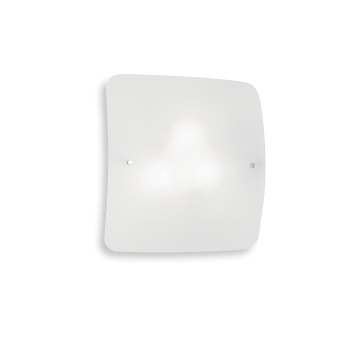 CELINE PL | White Squared Glass Diffuser Celiing & Wall Light Fitting, 2 & 3 & 4 Lights