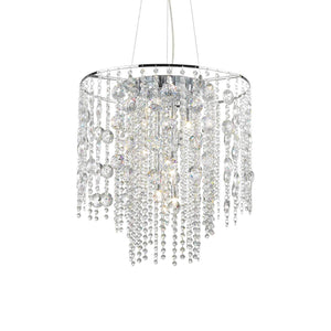 EVASION SP | Indoor Crystal Droplet Chandelier Ceiling Light Fitting, 4 & 8 & 10 Lights