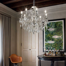 Load image into Gallery viewer, Merry SP | Metal Framed - Crystal Chandelier Ceiling Lights - Gold - Silver - Candle - 12, 8, 6 Lights