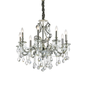 Merry SP | Metal Framed - Crystal Chandelier Ceiling Lights - Gold - Silver - Candle - 12, 8, 6 Lights
