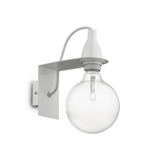 Load image into Gallery viewer, MINIMAL AP1  | Indoor Armed Sconce Bulb Wall Lamp Fitting, White &amp; Black &amp; Chrome Design, 1 Light