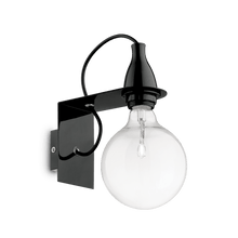Load image into Gallery viewer, MINIMAL AP1  | Indoor Armed Sconce Bulb Wall Lamp Fitting, White &amp; Black &amp; Chrome Design, 1 Light
