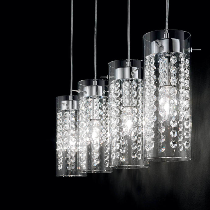 IGUAZU SP | Multiple Bar Pendant Crystal Ceiling Light Fitting, 1 & 3 & 4 Lights