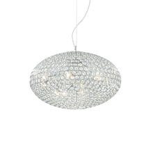 Load image into Gallery viewer, ORION SP | Chrome Globe Crystal Chandelier Pendant Light Fitting, 6 &amp; 8 Lights