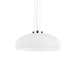 AIR SP1 | White Indoor Glass Bowl Pendant, Ceiling Light Fitting, 1 Light
