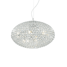 Load image into Gallery viewer, ORION SP | Chrome Globe Crystal Chandelier Pendant Light Fitting, 6 &amp; 8 Lights
