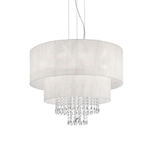 Load image into Gallery viewer, OPERA SP | White Indoor Crystal Shaded Tiered Chandelier Ceiling Light Fitting, 4 &amp; 6 &amp; 10 Lights