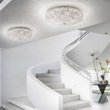 Load image into Gallery viewer, KING SP &amp; PL | Flush &amp; Hanging Indoor Crystal Bowl Chandelier Ceiling Light, Chrome &amp; Gold Fitting, 3 &amp; 5 &amp; 7 &amp; 12 Lights