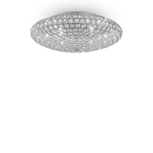 Load image into Gallery viewer, KING SP &amp; PL | Flush &amp; Hanging Indoor Crystal Bowl Chandelier Ceiling Light, Chrome &amp; Gold Fitting, 3 &amp; 5 &amp; 7 &amp; 12 Lights