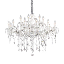 Load image into Gallery viewer, FLORIAN SP | Crystal Candle Chandeliers Ceiling Light Fitting with Velvet Straps Chrome &amp; Gold