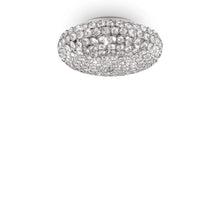 Load image into Gallery viewer, KING SP &amp; PL | Flush &amp; Hanging Indoor Crystal Bowl Chandelier Ceiling Light, Chrome &amp; Gold Fitting, 3 &amp; 5 &amp; 7 &amp; 12 Lights