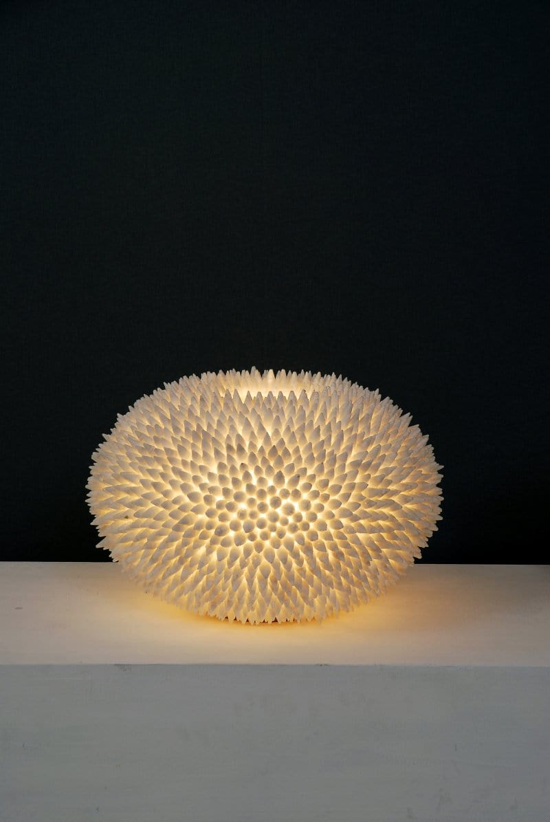 Table lamp 1-leaf SIRENA BIANCO - 078 1206 - shinychandeliers.co.uk