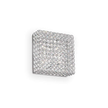 Load image into Gallery viewer, ADMIRAL PL10 | Indoor Chrome Flush Modern Squared Style Crystal Wall &amp; Ceiling Light Fitting, 4 &amp; 6 &amp; 8 &amp; 10 Lights