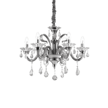 Load image into Gallery viewer, COLOSSAL SP | Crystal Candle Chandelier Ceiling Light Fitting, Ivory &amp; Clear &amp; Grey Design, 6 &amp; 8 &amp; 15 Lights