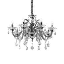 Load image into Gallery viewer, COLOSSAL SP | Crystal Candle Chandelier Ceiling Light Fitting, Ivory &amp; Clear &amp; Grey Design, 6 &amp; 8 &amp; 15 Lights