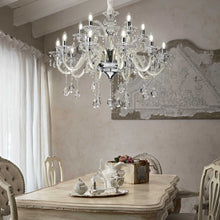 Load image into Gallery viewer, COLOSSAL SP | Crystal Candle Chandelier Ceiling Light Fitting, Ivory &amp; Clear &amp; Grey Design, 6 &amp; 8 &amp; 15 Lights