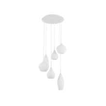 Load image into Gallery viewer, SOFT SP | Round &amp; Bar Flush Multiple Pendant Ceiling Light Fitting, Smokey Grey &amp; White Design, 3 &amp; 6 Lights