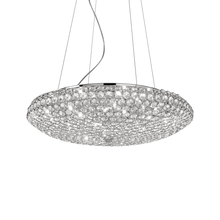 Load image into Gallery viewer, KING SP &amp; PL | Flush &amp; Hanging Indoor Crystal Bowl Chandelier Ceiling Light, Chrome &amp; Gold Fitting, 3 &amp; 5 &amp; 7 &amp; 12 Lights