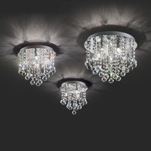 Load image into Gallery viewer, BIJOUX PL5 |  Chrome Flush Crystal Ceiling Light Fitting, 5 Lights