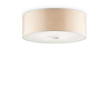 Load image into Gallery viewer, WOODY SP &amp; PL | Flush &amp; Hanging Shaded Drum Pendant Ceiling Light Fitting, Black &amp; White &amp; Wood Design, 4 &amp; 5 Lights