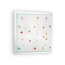 Load image into Gallery viewer, OCEAN PL | Indoor Square Designed Flush Wall Light Fitting, Multicoloured &amp; Clear Style, 2 &amp; 3 Lights