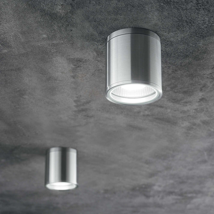 GUN PL1 | Indoor Flush Round Ceiling lights Fitting, Aluminium, Anthracite, Black, Coffee, Grey, & White Designs, 1 Light