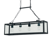 Load image into Gallery viewer, IGOR SP | Indoor Black Rectangular &amp; Square Styled Pendant Ceiling Light Fitting, 1 &amp; 3 &amp; 4 Lights option