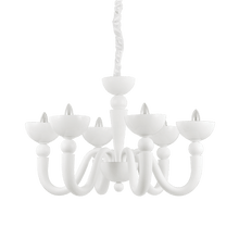 Load image into Gallery viewer, BON BON SP | Black &amp; White Chandelier Dinning Room Ceiling Light Fitting, 6 &amp; 8 Lights