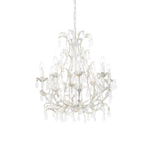 Load image into Gallery viewer, FARMHOUSE SP Range | Indoor Candle Chandeliers Antique White Ceiling Fitting 5 &amp; 8 Lights.