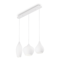 Load image into Gallery viewer, SOFT SP | Round &amp; Bar Flush Multiple Pendant Ceiling Light Fitting, Smokey Grey &amp; White Design, 3 &amp; 6 Lights