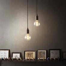 Load image into Gallery viewer, EDISON SP1 | Indoor Black &amp; White Bulb Pendant Ceiling Light Fitting, 1 Light