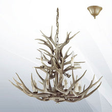 Load image into Gallery viewer, CHALET-SP12 | Large Antler Chandeliers Deer Horn Style Ceiling Light Fitting 12 Lights