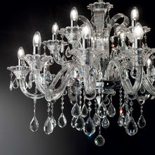 Load image into Gallery viewer, COLOSSAL SP | Crystal Candle Chandelier Ceiling Light Fitting, Ivory &amp; Clear &amp; Grey Design, 6 &amp; 8 &amp; 15 Lights