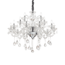 Load image into Gallery viewer, COLOSSAL SP | Crystal Candle Chandelier Ceiling Light Fitting, Ivory &amp; Clear &amp; Grey Design, 6 &amp; 8 &amp; 15 Lights