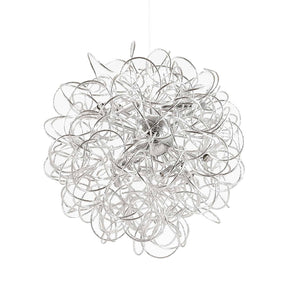 DUST SP | Silver Fuzzy Style Ceiling Light Fitting, 8 & 12 Lights