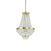 Load image into Gallery viewer, CAESAR SP | Chrome &amp; Gold Crystal Entryway Beaded Chandeliers, 6 &amp; 9 &amp; 12 lights