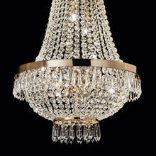 Load image into Gallery viewer, CAESAR SP | Chrome &amp; Gold Crystal Entryway Beaded Chandeliers, 6 &amp; 9 &amp; 12 lights