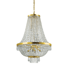 Load image into Gallery viewer, CAESAR SP | Chrome &amp; Gold Crystal Entryway Beaded Chandeliers, 6 &amp; 9 &amp; 12 lights