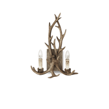 Load image into Gallery viewer, CHALET AP2 | Deer Antler Styled Wall Light Farmhouse Sconce 2 Lights
