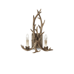 CHALET AP2 | Deer Antler Styled Wall Light Farmhouse Sconce 2 Lights
